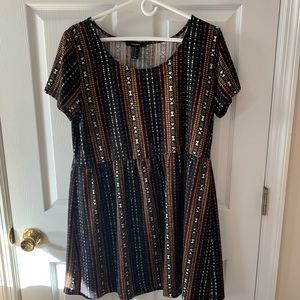 Printed mini dress